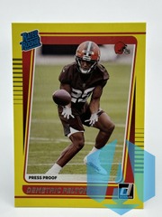 2021 Panini Donruss Rated Press Proof Yellow Demetric Felton #293 Rookie RC